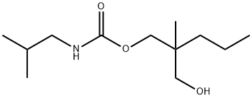 2-(Hydroxymethyl)-2-methylpentyl=isobutylcarbamate Structure