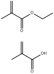 2-Propenoic acid, 2-methyl-, polymer with ethyl 2-methyl-2-propenoate Structure