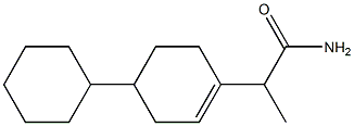 alpha-(Cyclohexyl-4 cyclohexen-1 yl) propionamide [French] Structure