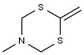 4H-1,3,5-Dithiazine,dihydro-5-methyl-2-methylene-(9CI) Structure