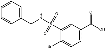 3-(benzylsulfamoyl)-4-bromobenzoic acid