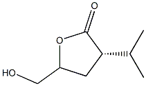 D-glycero-Pentonic acid, 2,3-dideoxy-2-(1-methylethyl)-, gamma-lactone, (4xi-iota)- (9CI) Structure