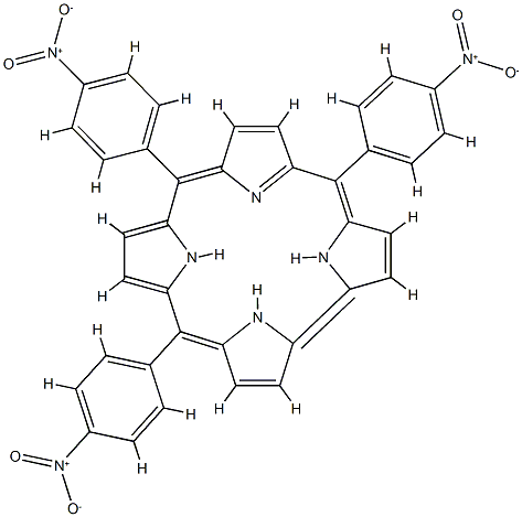 5,10,15-tris(4-nitrophenyl)corrole Structure