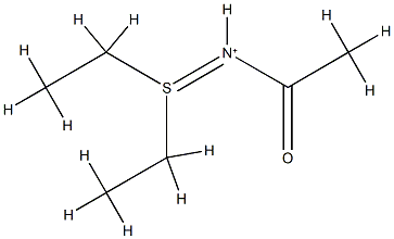 (1-Oxylatoethylideneamino)diethylsulfonium Structure
