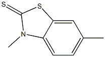 2(3H)-Benzothiazolethione,3,6-dimethyl-(9CI) Structure