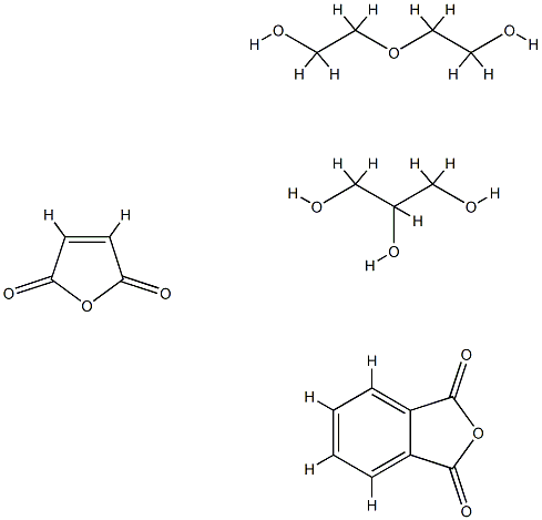 1,3-Isobenzofurandione, polymer with 2,5-furandione, 2,2-oxybisethanol and 1,2,3-propanetriol Structure