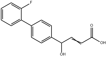 4-(4-(2'-Fluorobiphenylyl))-4-hydroxycrotonic acid Structure