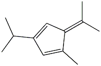 1,3-Cyclopentadiene,1-methyl-3-(1-methylethyl)-5-(1-methylethylidene)-(9CI) Structure