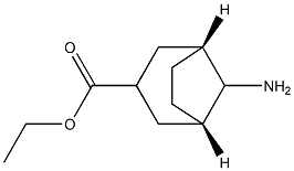 Bicyclo[3.2.1]octane-3-carboxylic acid, 8-amino-, ethyl ester, (3-endo,8-syn)- Structure