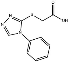 (4-PHENYL-4H-1,2,4-TRIAZOL-3-YL)THIO]ACETIC ACID Structure