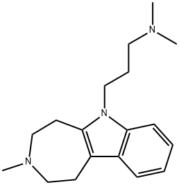 2,3,4,5-Tetrahydro-N,N,3-trimethylazepino[4,5-b]indole-6(1H)-propan-1-amine Structure