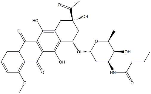 N-butyryldaunorubicin Structure