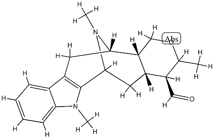 (20β)-20,21-Dihydro-21-methyl-18-noralstphyllan-19-al Structure