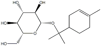 terpineol-O-glucopyranoside Structure