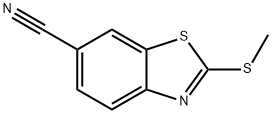 6-Benzothiazolecarbonitrile,2-(methylthio)-(9CI) Structure