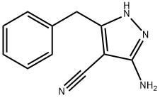 5-Amino-3-benzyl-1H-pyrazole-4-carbonitrile Structure