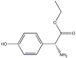 Benzeneacetic acid, a-aMino-4-hydroxy-, ethyl ester, (aR)- Structure