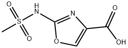 4-Oxazolecarboxylicacid,2-[(methylsulfonyl)amino]-(9CI) Structure