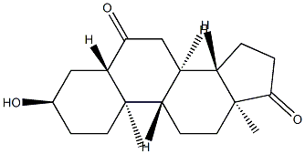 3α-Hydroxy-5α-androstane-6,17-dione Structure
