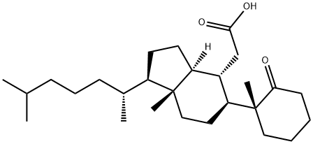 (10α)-1-Oxo-5,6-secocholestan-6-oic acid Structure