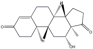 12β-Hydroxyandrost-4-ene-3,17-dione Structure