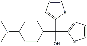 α-[4-(Dimethylamino)cyclohexyl]-α-(2-thienyl)-2-thiophenemethanol Structure