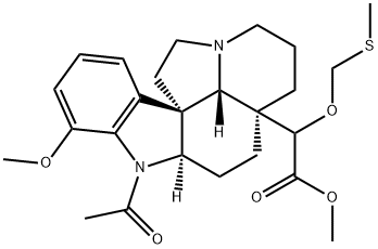 Methyl 1-acetyl-17-methoxy-20-[(methylsulfanyl)methoxy]aspidospermidin -21-oate Structure