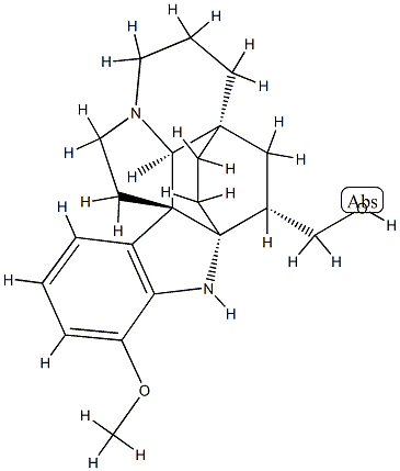(2α,3α,5α)-17-Methoxyaspidofractinine-3-methanol Structure