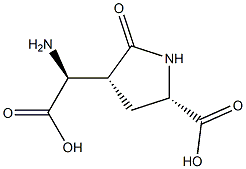 (αS)-α-Amino-2-oxo-5β-carboxypyrrolidine-3β-acetic acid Structure