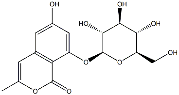 8-(β-D-Glucopyranosyloxy)-6-hydroxy-3-methyl-1H-2-benzopyran-1-one Structure