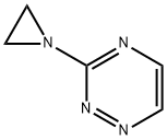 1,2,4-Triazine,3-(1-aziridinyl)-(9CI) Structure
