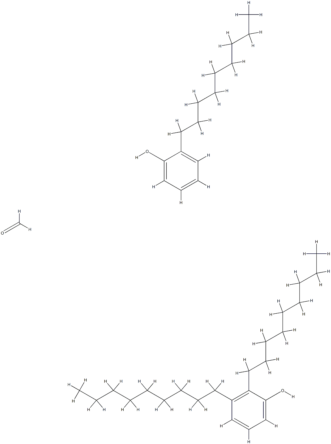 Formaldehyde polymer with dinonylphenol and nonylphenol Structure