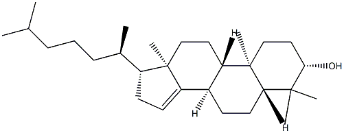 4,4-Dimethyl-5α-cholest-14-en-3β-ol Structure