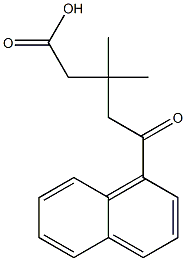 β,β-Dimethyl-δ-oxo-1-naphthalenepentanoic acid Structure