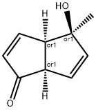 1(3aH)-Pentalenone, 4,6a-dihydro-4-hydroxy-4-methyl-, (3aR,4S,6aR)-rel- (9CI) Structure