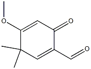 1,4-Cyclohexadiene-1-carboxaldehyde,4-methoxy-3,3-dimethyl-6-oxo-(9CI) Structure