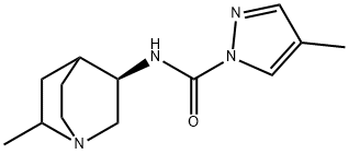 1H-Pyrazole-1-carboxamide,4-methyl-N-[(3R)-6-methyl-1-azabicyclo[2.2.2]oct- Structure