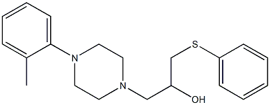 α-[(Phenylthio)methyl]-4-(o-tolyl)-1-piperazineethanol Structure