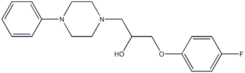 α-[(4-Fluorophenoxy)methyl]-4-phenyl-1-piperazineethanol Structure