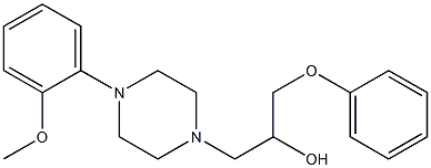 α-(Phenoxymethyl)-4-(2-methoxyphenyl)-1-piperazineethanol Structure