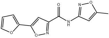 3-Isoxazolecarboxamide,5-(2-furanyl)-N-(5-methyl-3-isoxazolyl)-(9CI) Structure