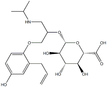 4-hydroxyalprenolol glucuronide Structure