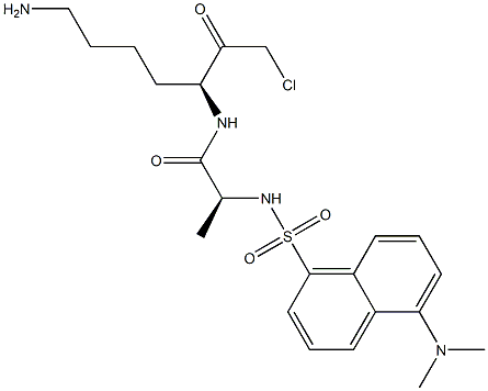 dansylalanyllysine chloromethyl ketone Structure