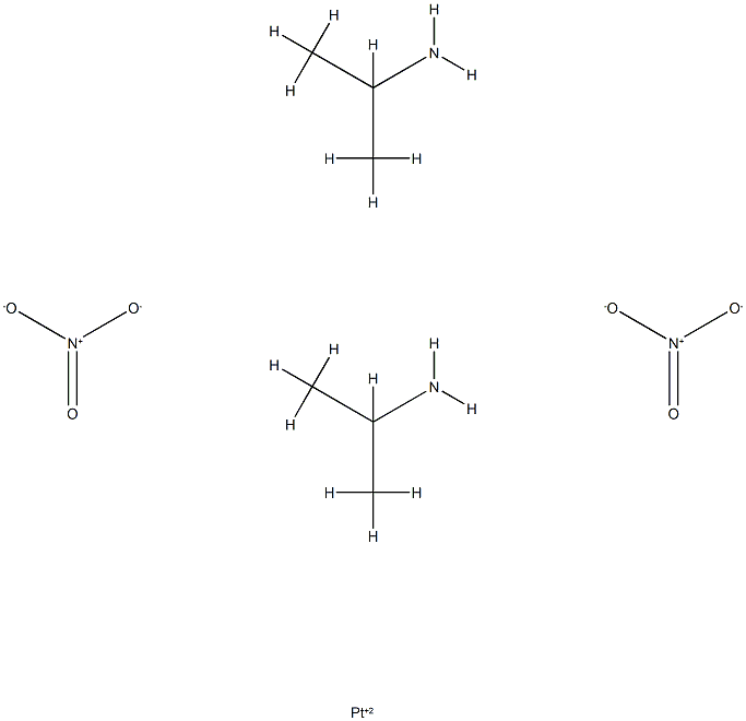 bis-isopropylamine dinitrato platinum II Structure