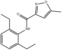 3-Isoxazolecarboxamide,N-(2,6-diethylphenyl)-5-methyl-(9CI) Structure