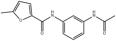 2-Furancarboxamide,N-[3-(acetylamino)phenyl]-5-methyl-(9CI) Structure