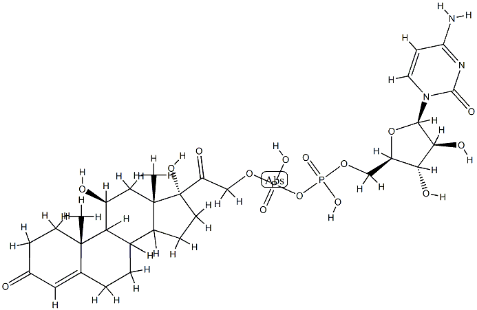 1 beta-D-arabinofuranosylcytosine-5'-diphosphate cortisol Structure
