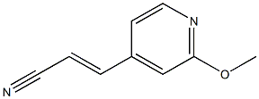 2-Propenenitrile,3-(2-methoxy-4-pyridinyl)-(9CI) Structure