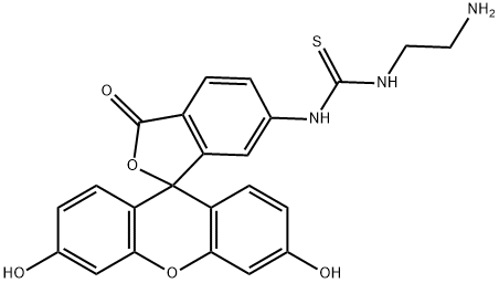 4-(N-2-aminoethylthioureal)fluorescein Structure