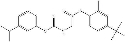 CARBAMIC ACID, (((4-((1,1-DIMETHYLETHYL)-2-METHYLPHENYL)THIO)SULFINYL) METHYL)-, Structure